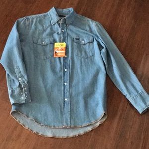 Men’s Wrangler Denim Shirt NEW!